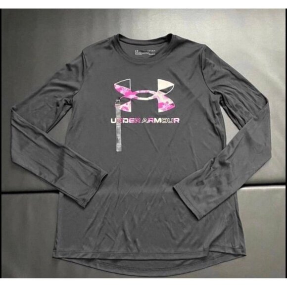 NWT Under Armour Leggings & Long Sleeve Tee Set Girls Youth Size Medium - Picture 2 of 4